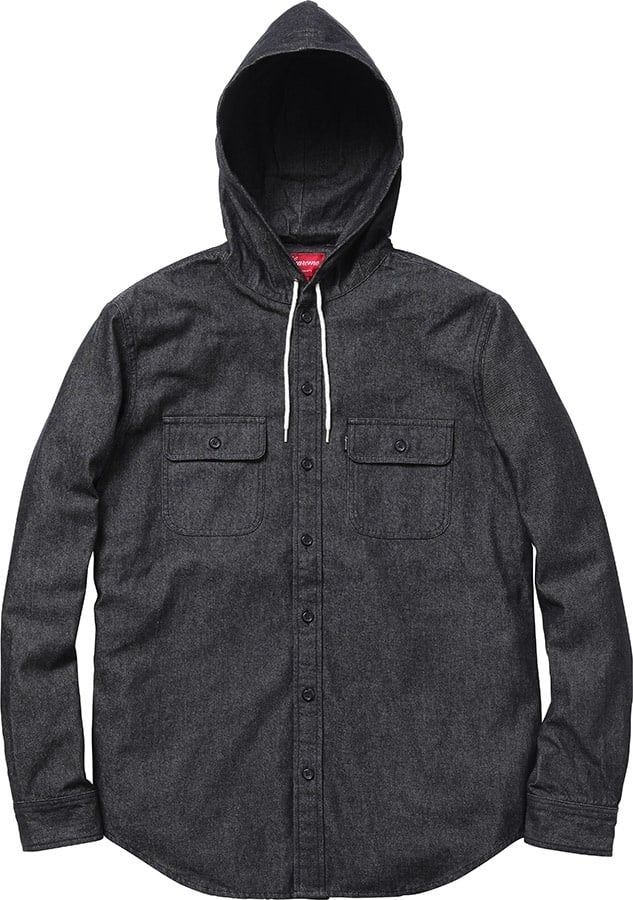 Hooded Denim Shirt